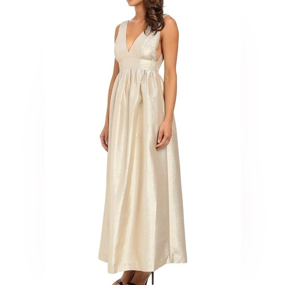 Jill Stuart deep v dress - champagne crystal color - Picture 2 of 8